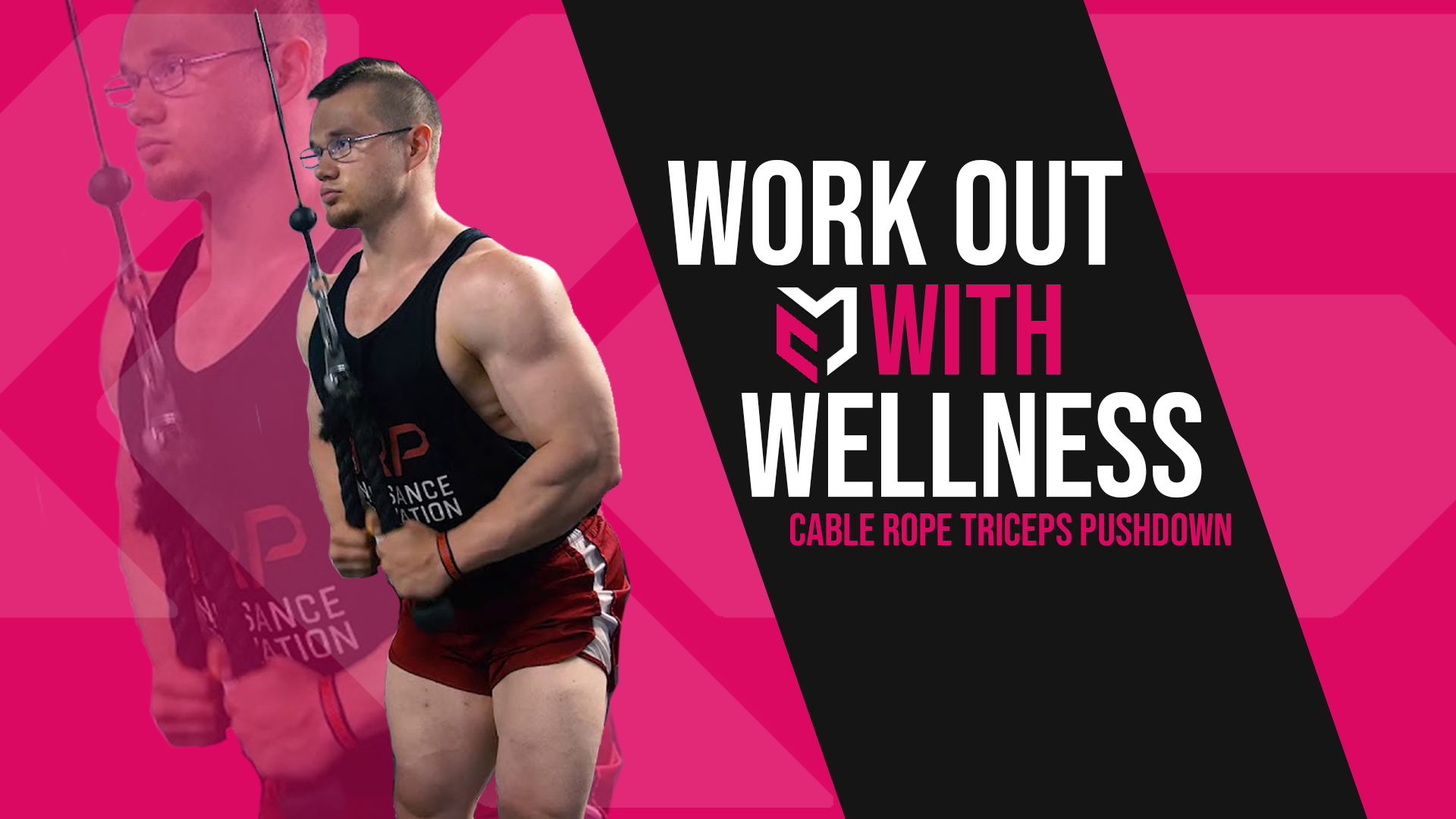 Workout with Wellness | Cable Rope Triceps Pushdown #Shorts